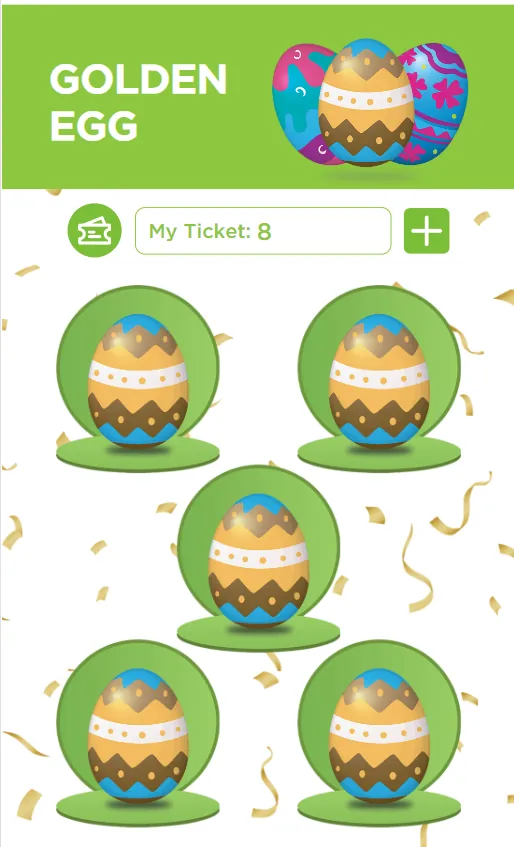 Golden Egg game screen