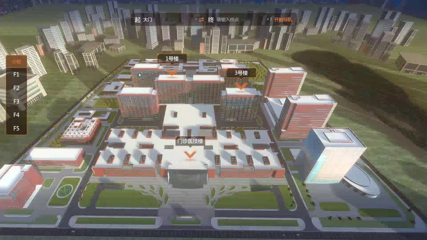 3D digital hospital campus